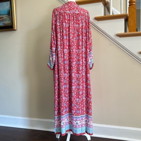 Natural Life Maxi Dress. Lovely colors and pattern. Rayon. NWOT. Size S - Picture 7 of 10